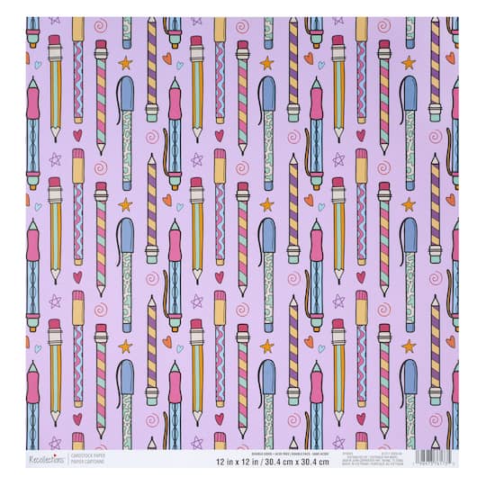 12" x 12" Back-to-School Double-Sided Cardstock Paper by Recollections™